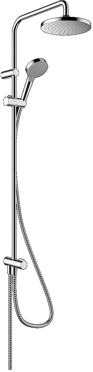 Hansgrohe Vernis Blend Showerpipe EcoSmart zestaw prysznicowy ścienny z deszczownicą chrom 26099000