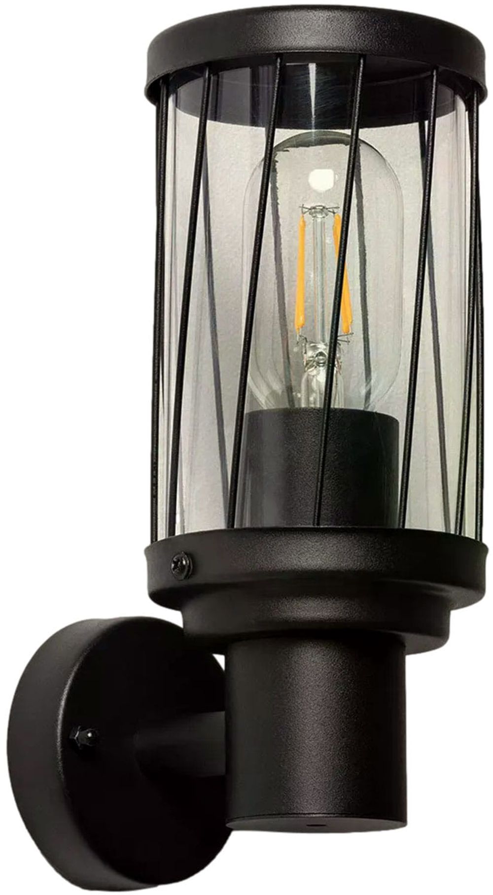 Abruzzo Gardena Clasica Francesco kinkiet zewnętrzny 1x40 W czarny ABR-KZKFR-C-E27