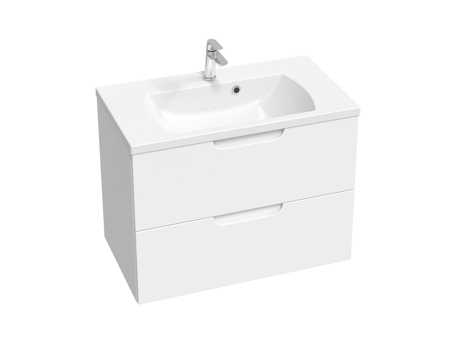 Ravak Classic II umywalka 80x45 cm prostokątna ścienna-meblowa biała XJX01180000