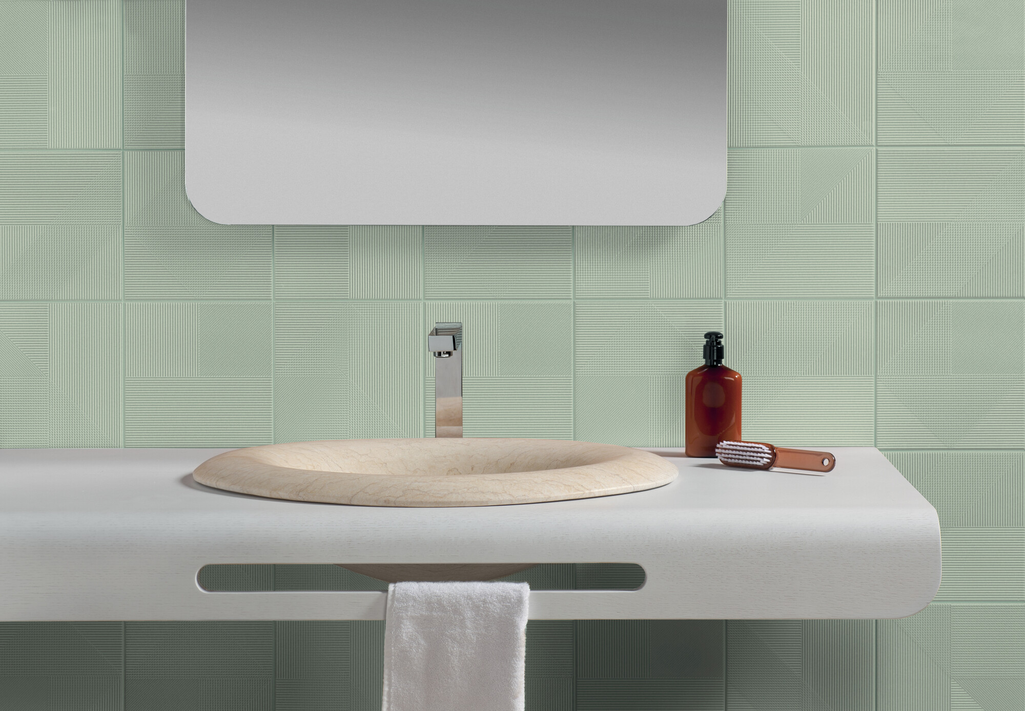 Peronda Harmony Lins Mint płytka ścienna 20x20 cm zielona