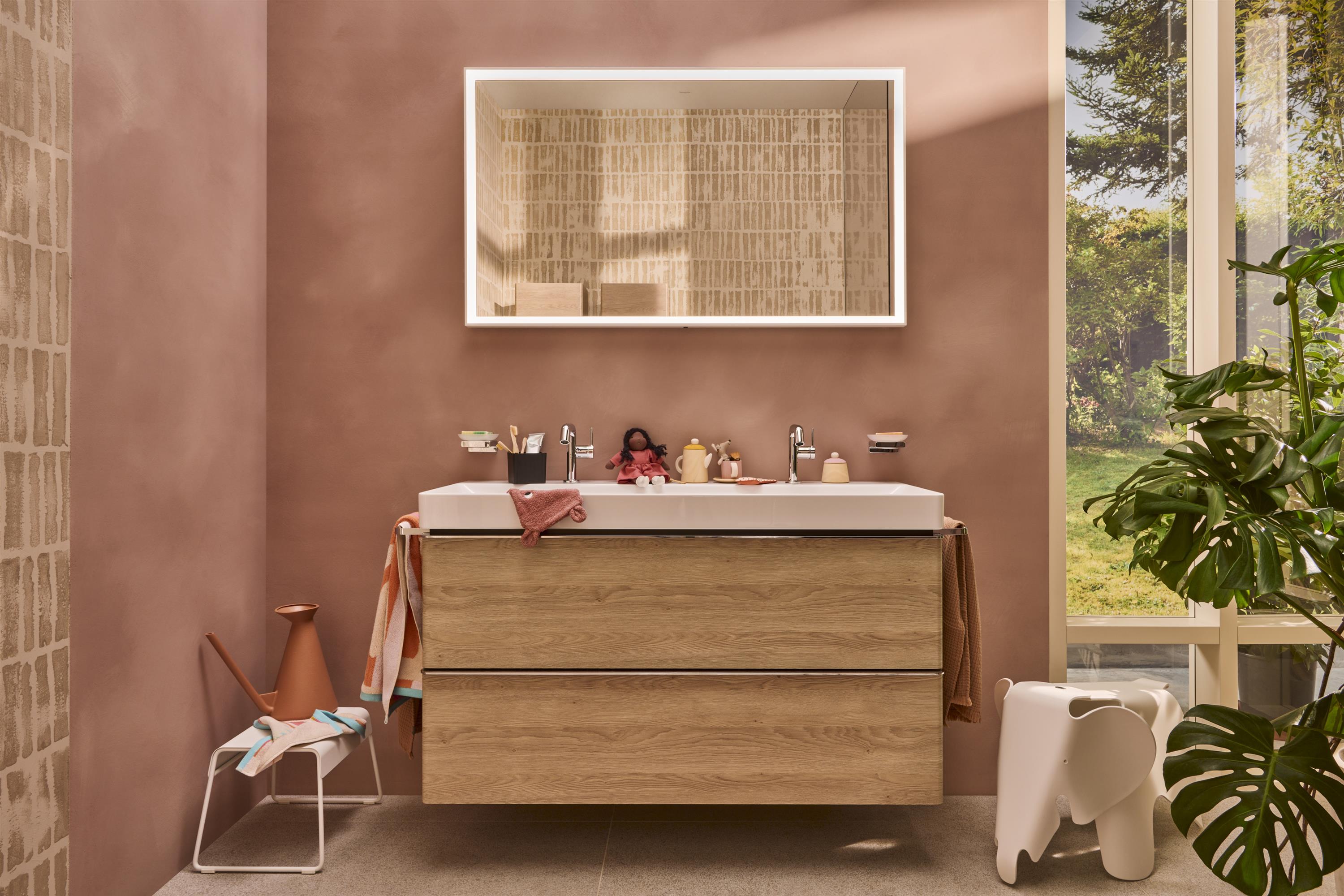 Hansgrohe Xarita E lustro 120x70 cm z oświetleniem LED z czujnikiem biały mat 54994700