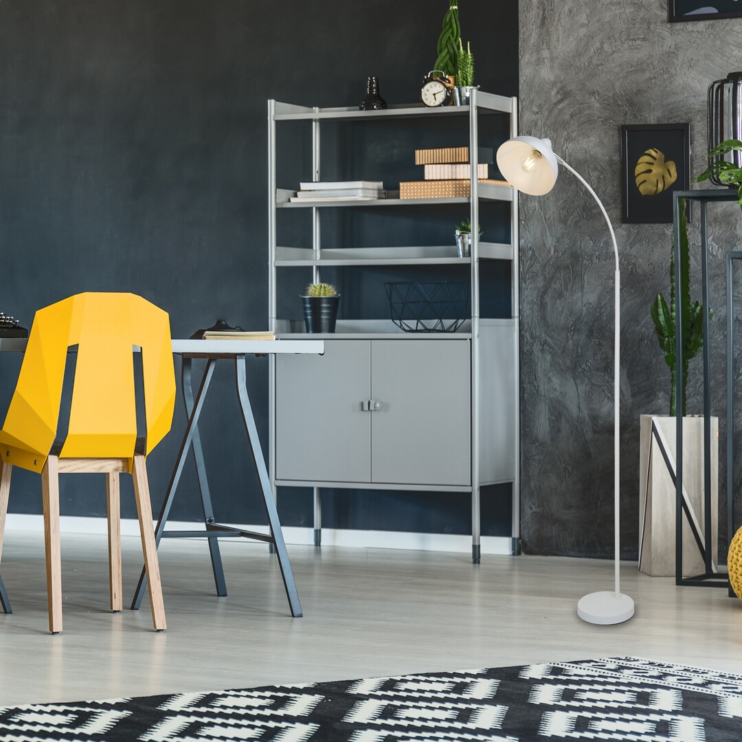 Rabalux Daron lampa stojąca 1x40W biały mat 5239