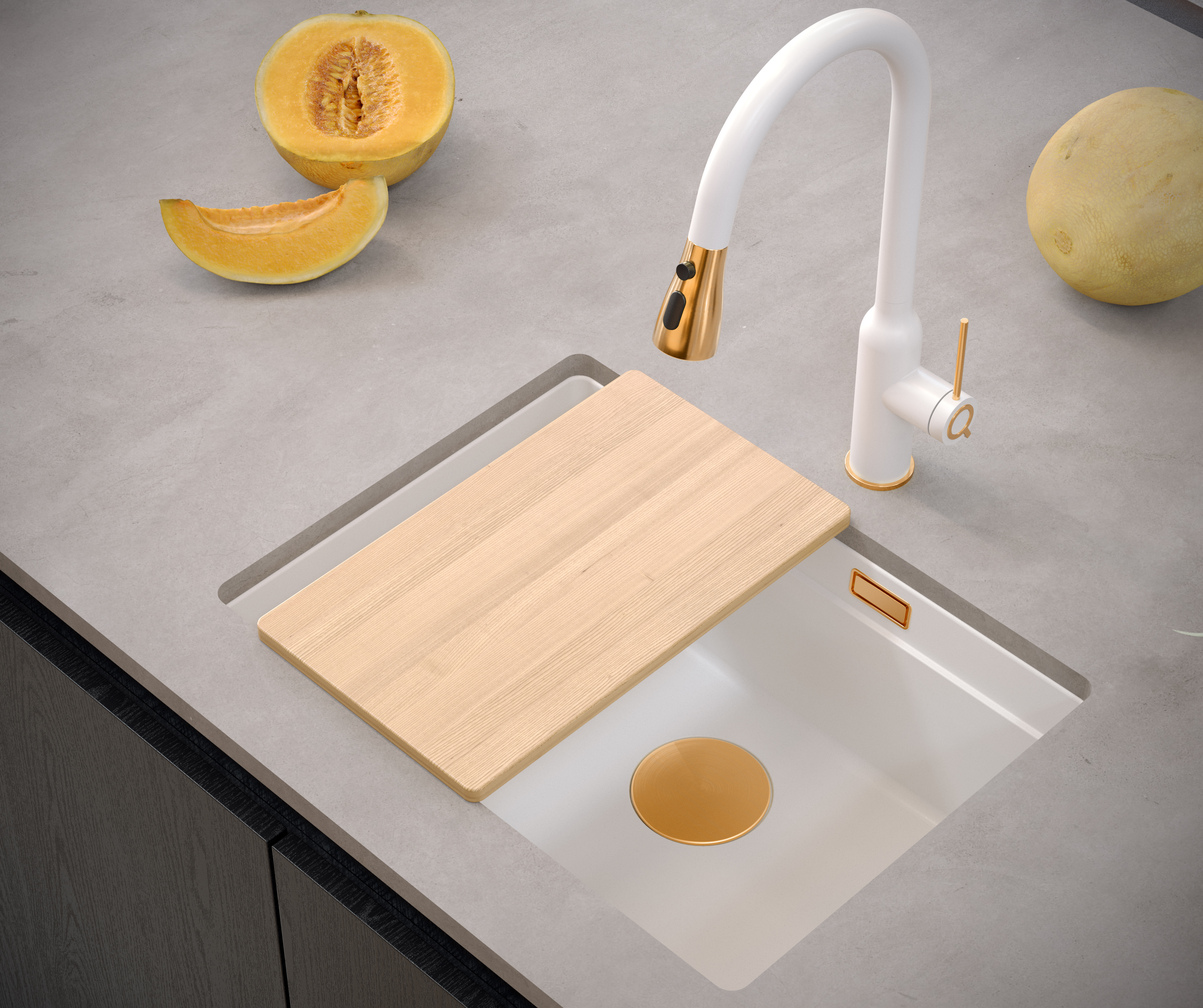 Quadron nakładka na odpływ miedziany nano PVD M1113-PVDC_OP