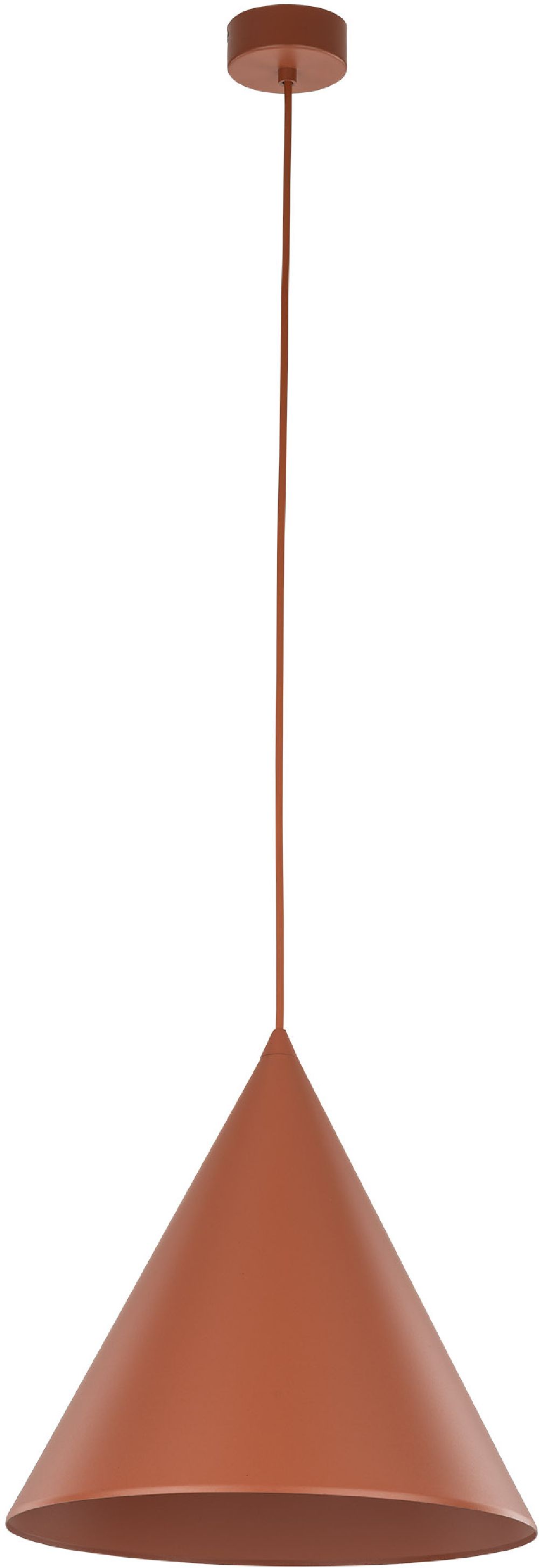 TK Lighting Cono lampa wisząca 1x15 W brązowa 10076