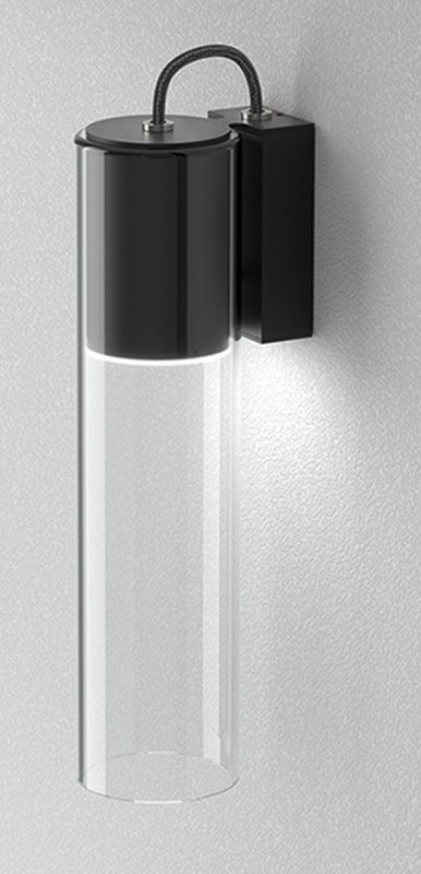Aqform Modern Glass TP kinkiet 1x10W czarna struktura 26525-M930-D9-00-12