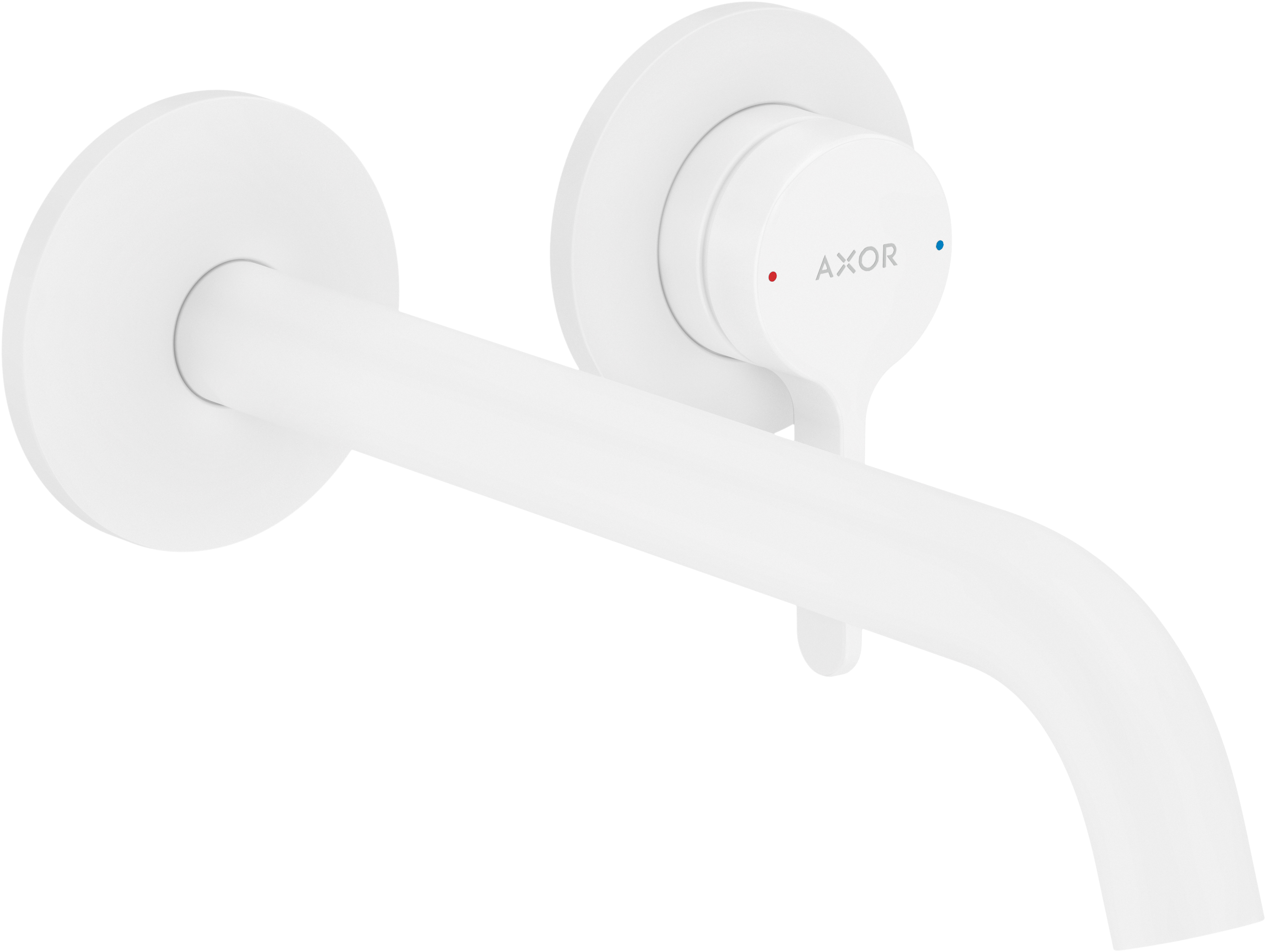 Axor One bateria umywalkowa podtynkowa 2-otworowa biały mat 48120700