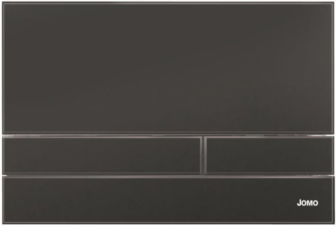 Werit Exclusive 2.1 przycisk spłukujący do WC szkło czarny mat/ramka czarny mat 102-000000311