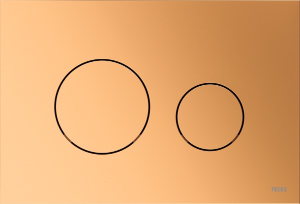 Tece Loop przycisk spłukujący do WC mosiądz metaliczny 9240936 - Wysyłka w 24h