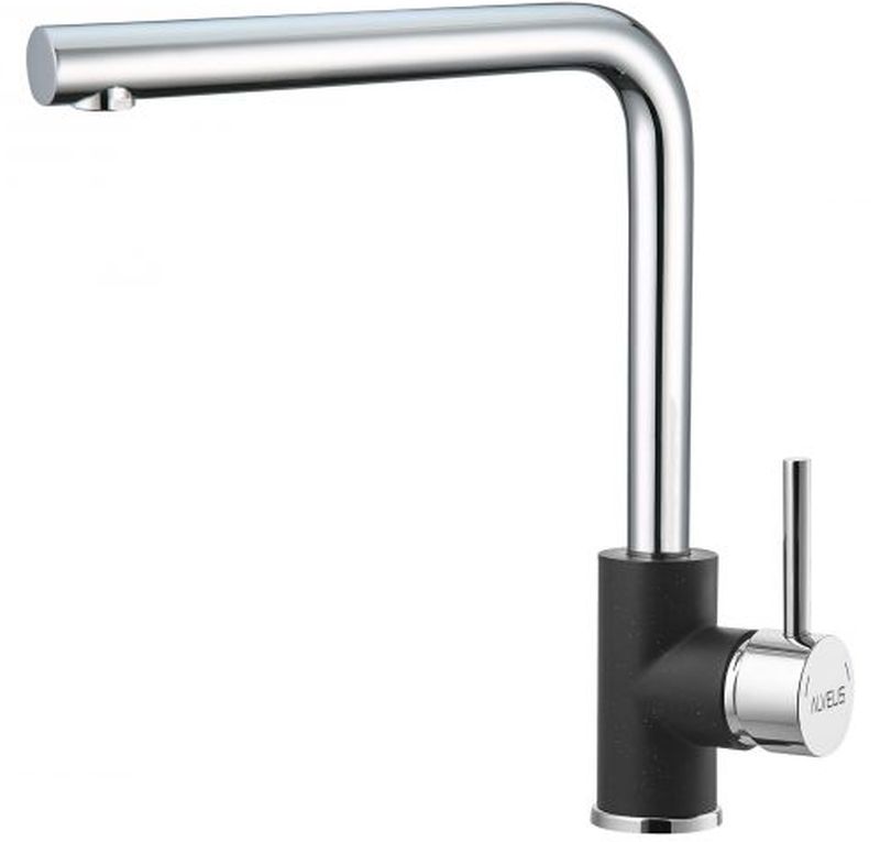 Alveus Selma bateria kuchenna stojąca chrom/czarny 1129043