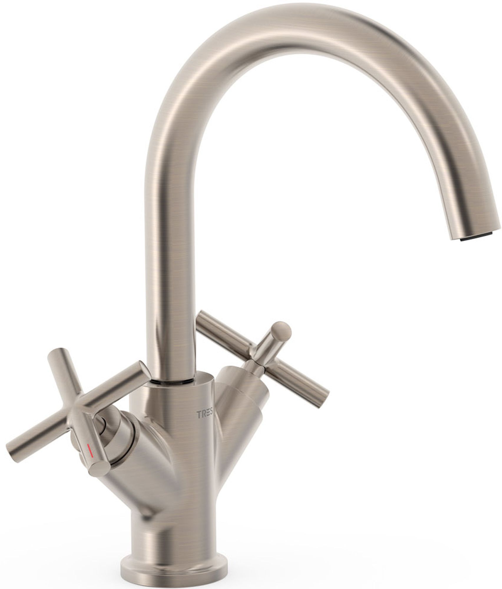 Tres Mont Blanc bateria umywalkowa stojąca stal 28320301AC