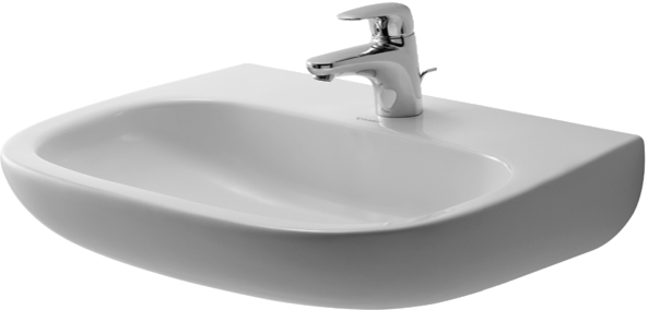 Duravit D-Code Med umywalka 55x43 cm ścienna półokrągła biała 23115500702