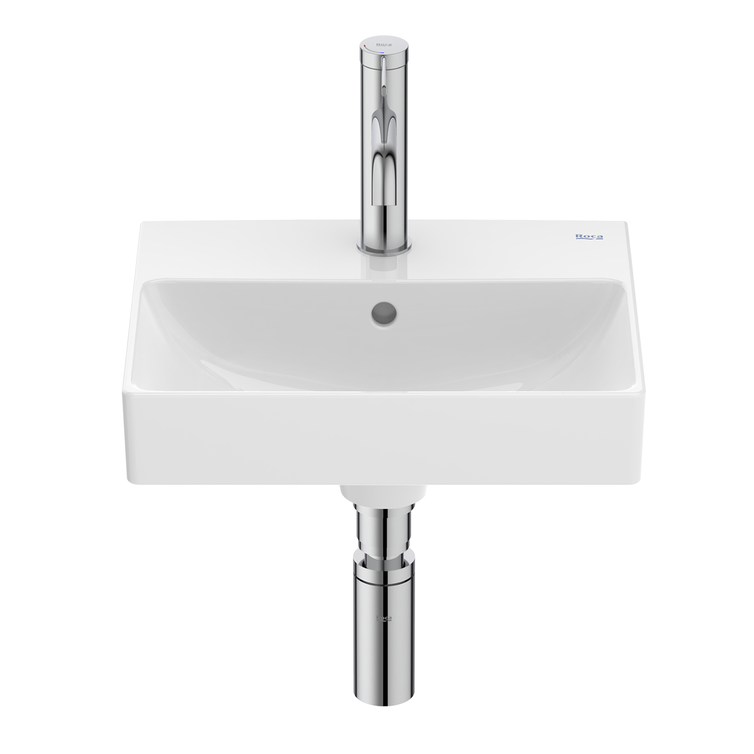 Roca Ona umywalka 40x32 cm prostokątna ścienna biała A32768DS00 - Wysyłka w 24h