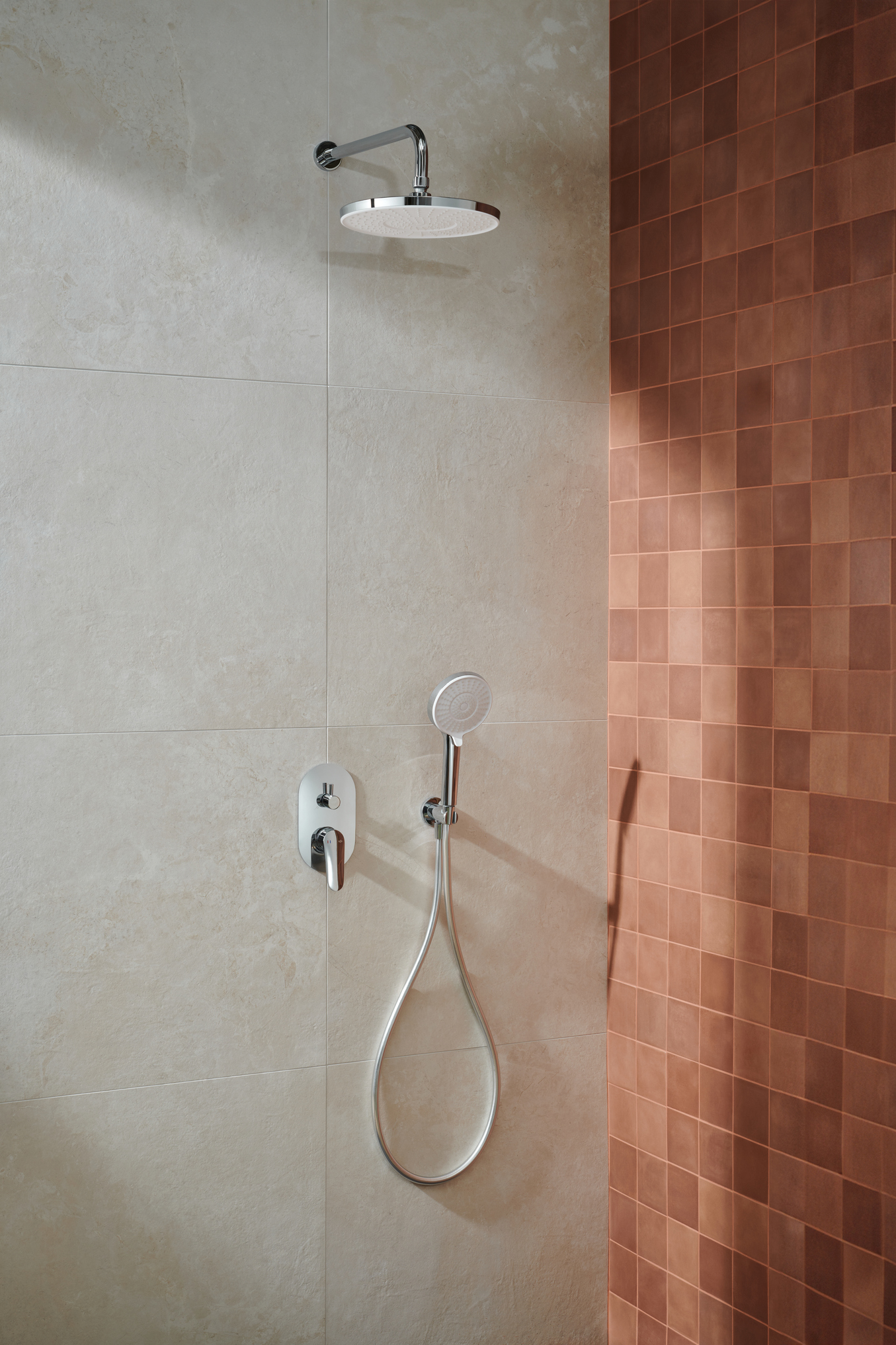 KFA Armatura Otava zestaw prysznicowy podtynkowy z deszczownicą chrom 5559-501-00