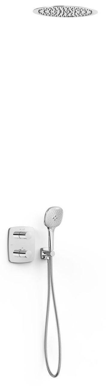 Tres Therm-Box zestaw prysznicowy podtynkowy termostatyczny z deszczownicą chrom 21725005
