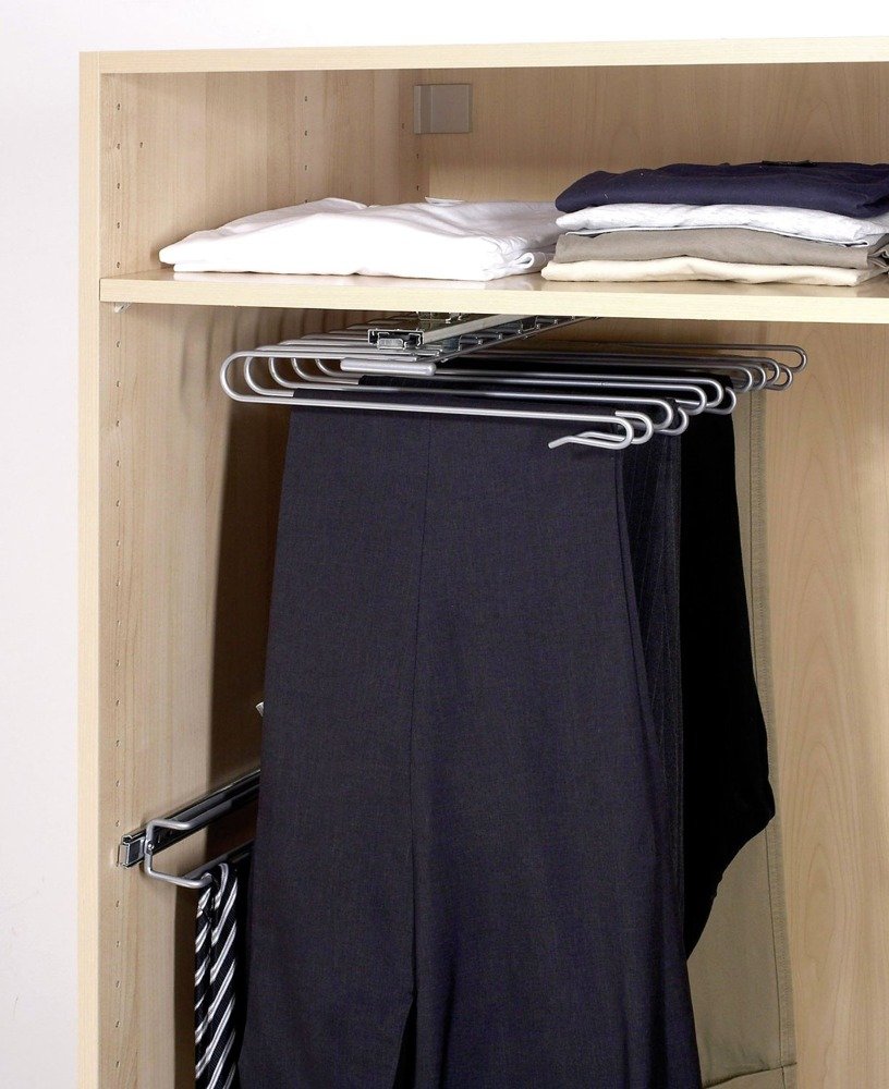 Wenko wieszak na spodnie wysuwany srebrny 5971800