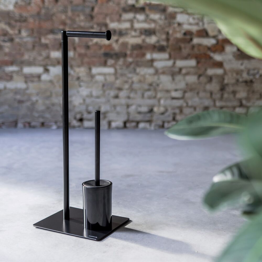 Sealskin Tube stojak ze szczotką do WC czarny 800203