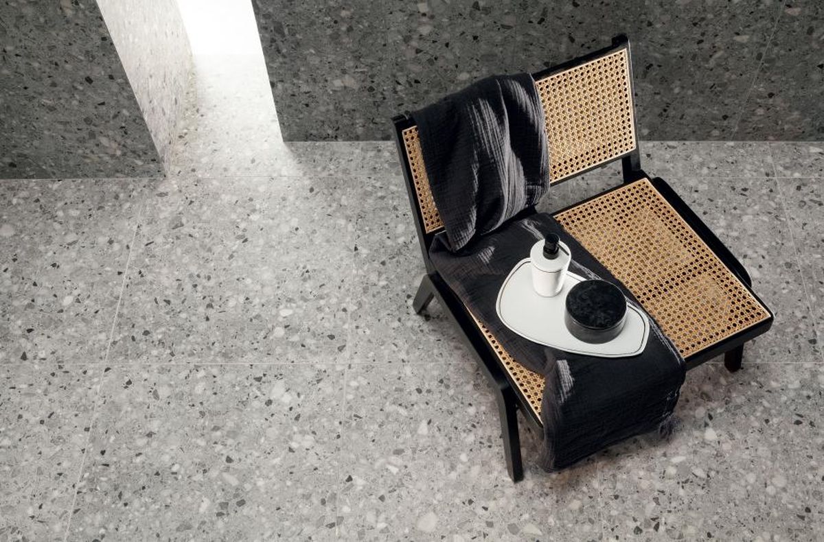 Tubądzin Macchia stopnica 59,8x29,8 cm szara