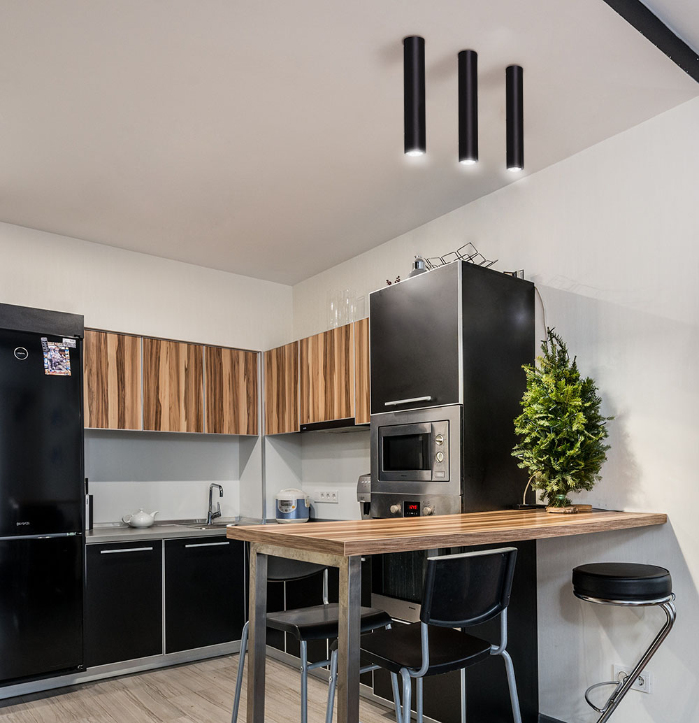 Kaja Mile Black lampa podsufitowa 1x10W LED czarna K-4406