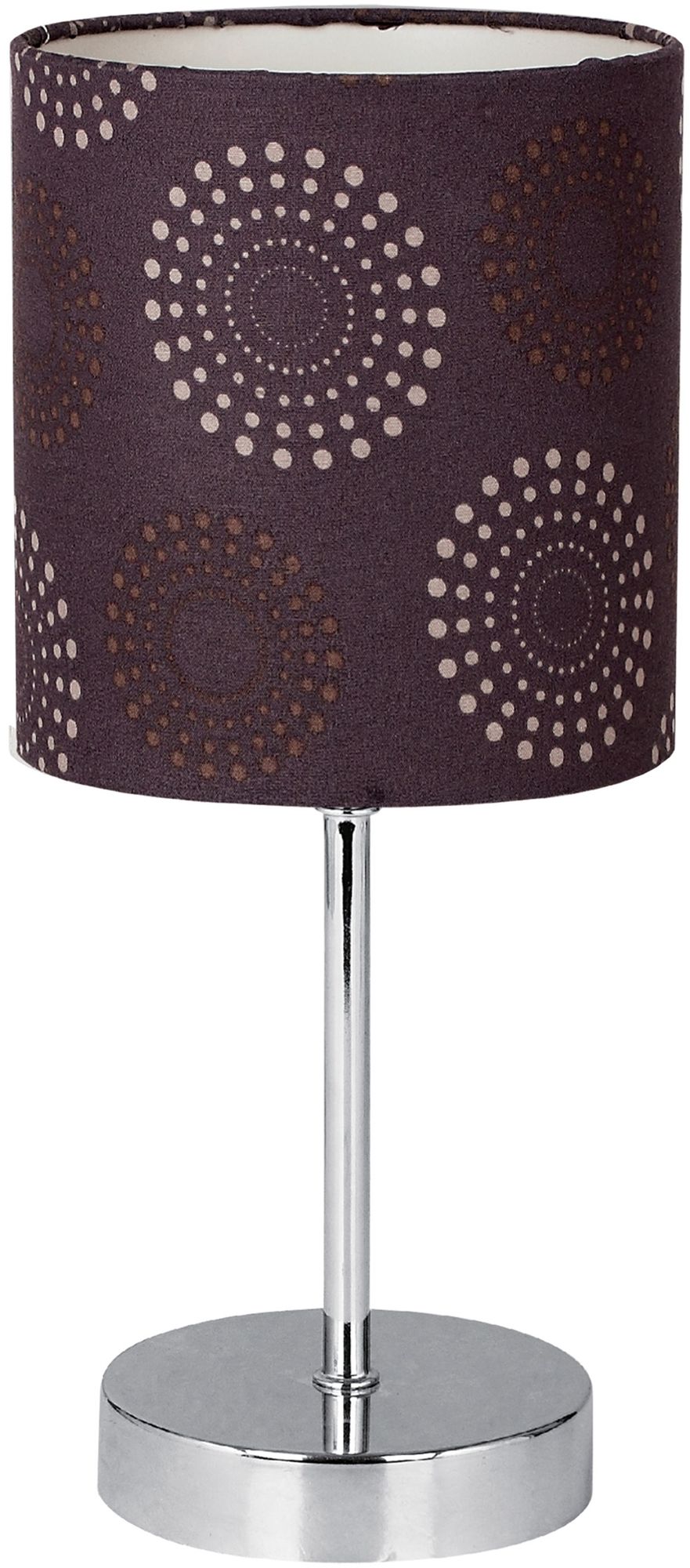 Candellux Emily lampa stołowa 1x40W brązowy/chrom 41-26736