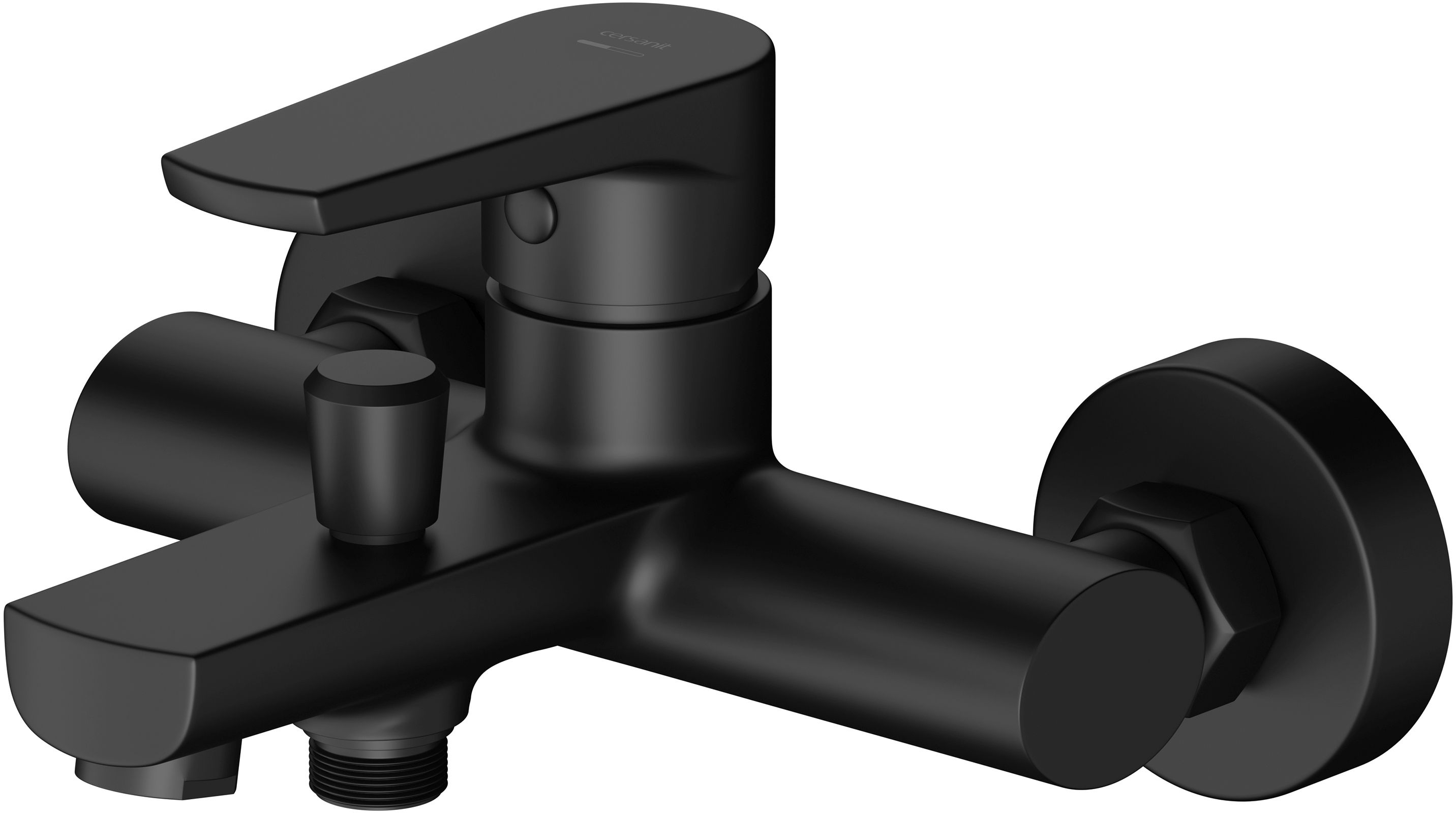 Cersanit Moduo bateria wannowo-prysznicowa ścienna czarna S951-559