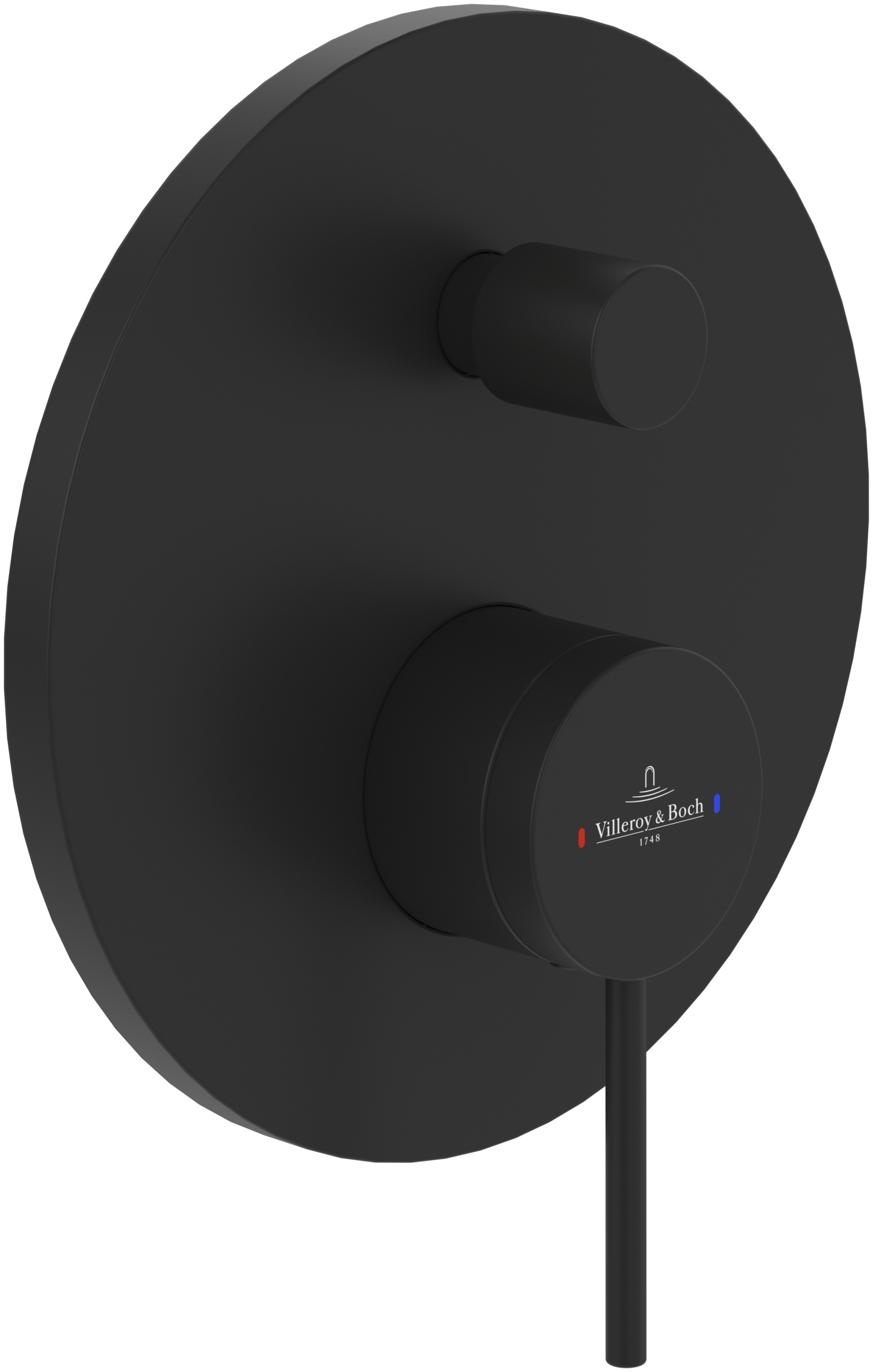Villeroy & Boch Loop & Friends bateria wannowo-prysznicowa podtynkowa czarny mat TVS106353113K5