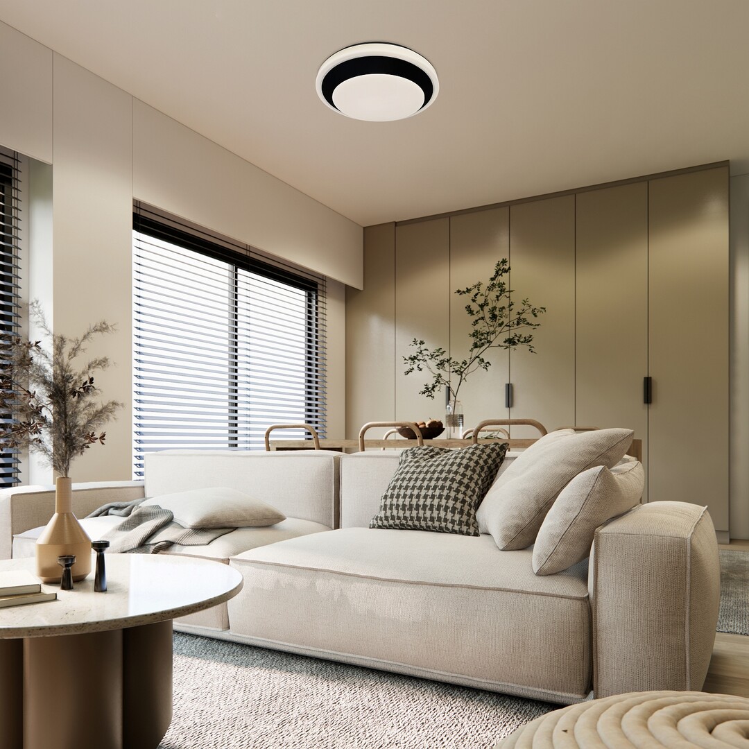 Rabalux Barbora plafon 1x24 W biały-czarny 71273