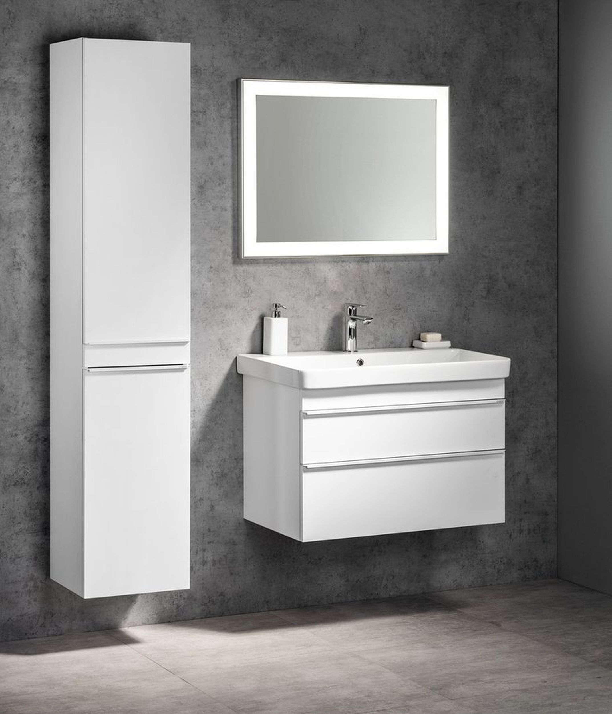 Sapho Luminar lustro 60x80 cm z oświetleniem LED rama chrom NL557