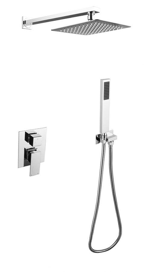 Besco Modern Varium II zestaw prysznicowy podtynkowy chrom BP-MVII-CH