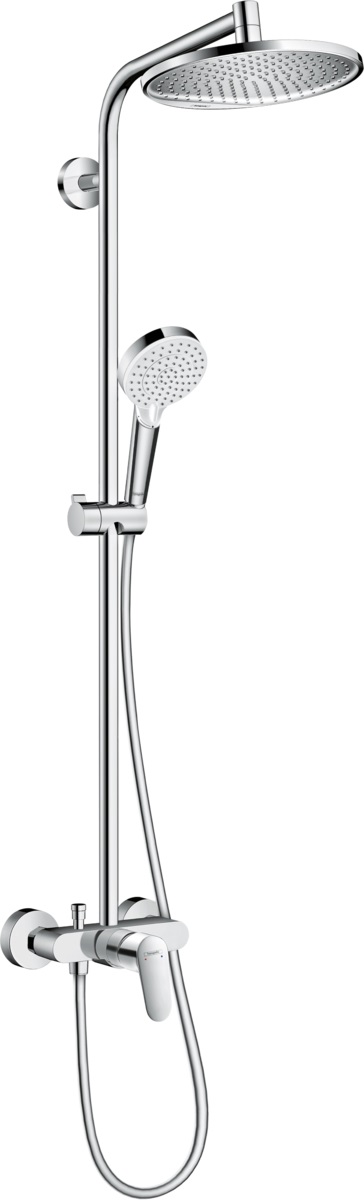 Hansgrohe Crometta S Showerpipe zestaw prysznicowy ścienny chrom 27269000 - Wysyłka w 24h