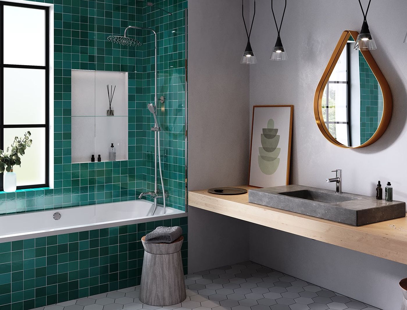 Ferro Fiesta zestaw wannowo-prysznicowy ścienny chrom NP79-BFI13U - Wysyłka w 24h