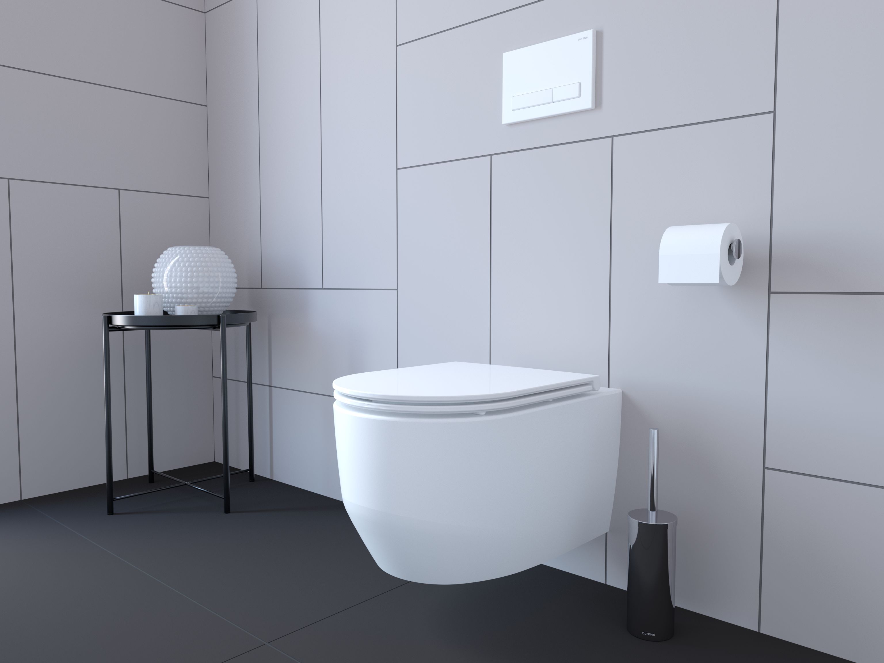 Oltens Torne przycisk spłukujący do WC biały mat 57101900 - Wysyłka w 24h