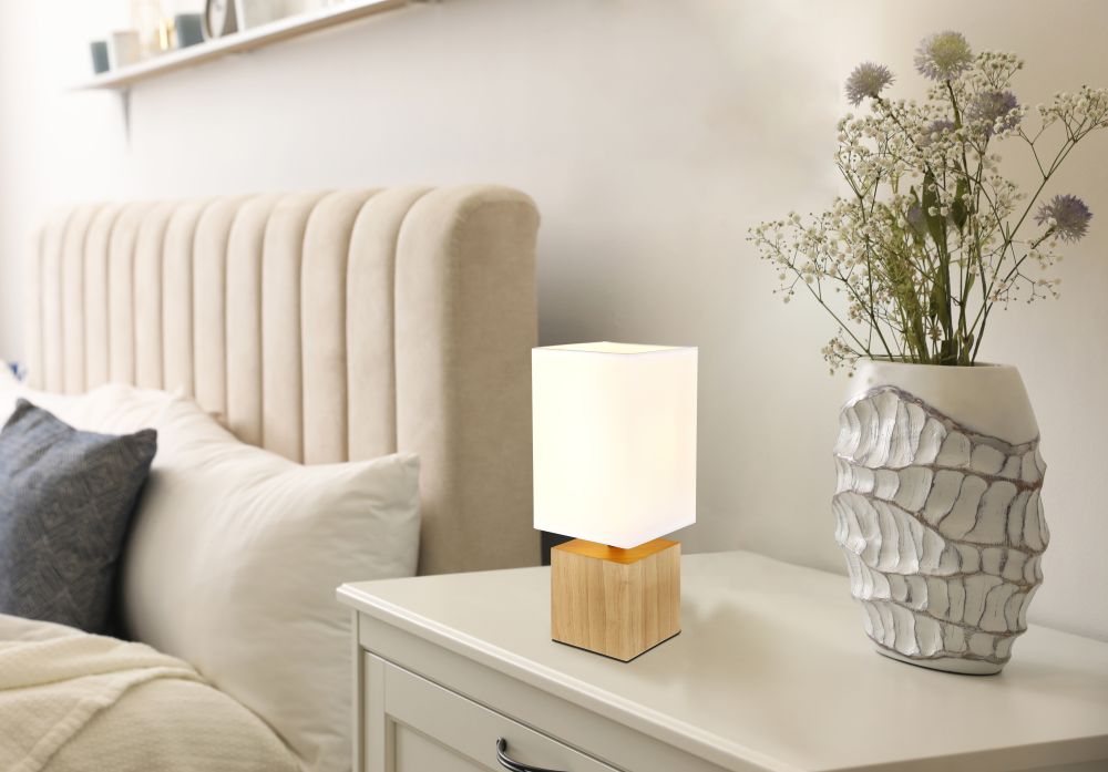 Globo Lighting Valentino lampa stołowa 1x40 W biała 21628W