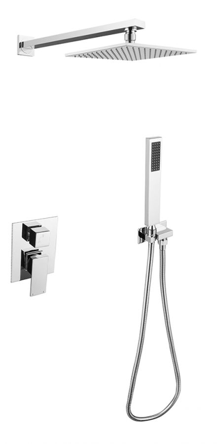 Besco Modern Varium I zestaw prysznicowy podtynkowy chrom BP-MVI-CH