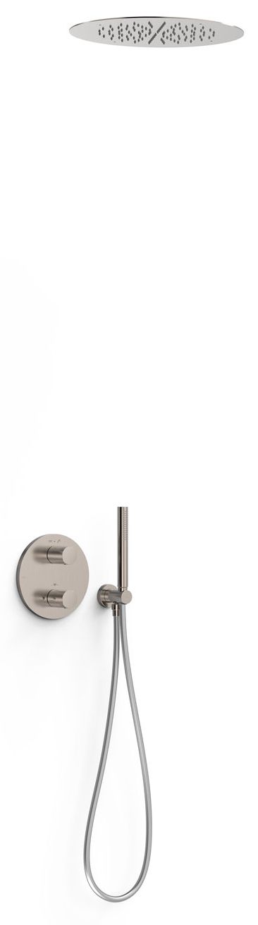 Tres Therm-Box zestaw prysznicowy podtynkowy termostatyczny z deszczownicą stal 26225005AC