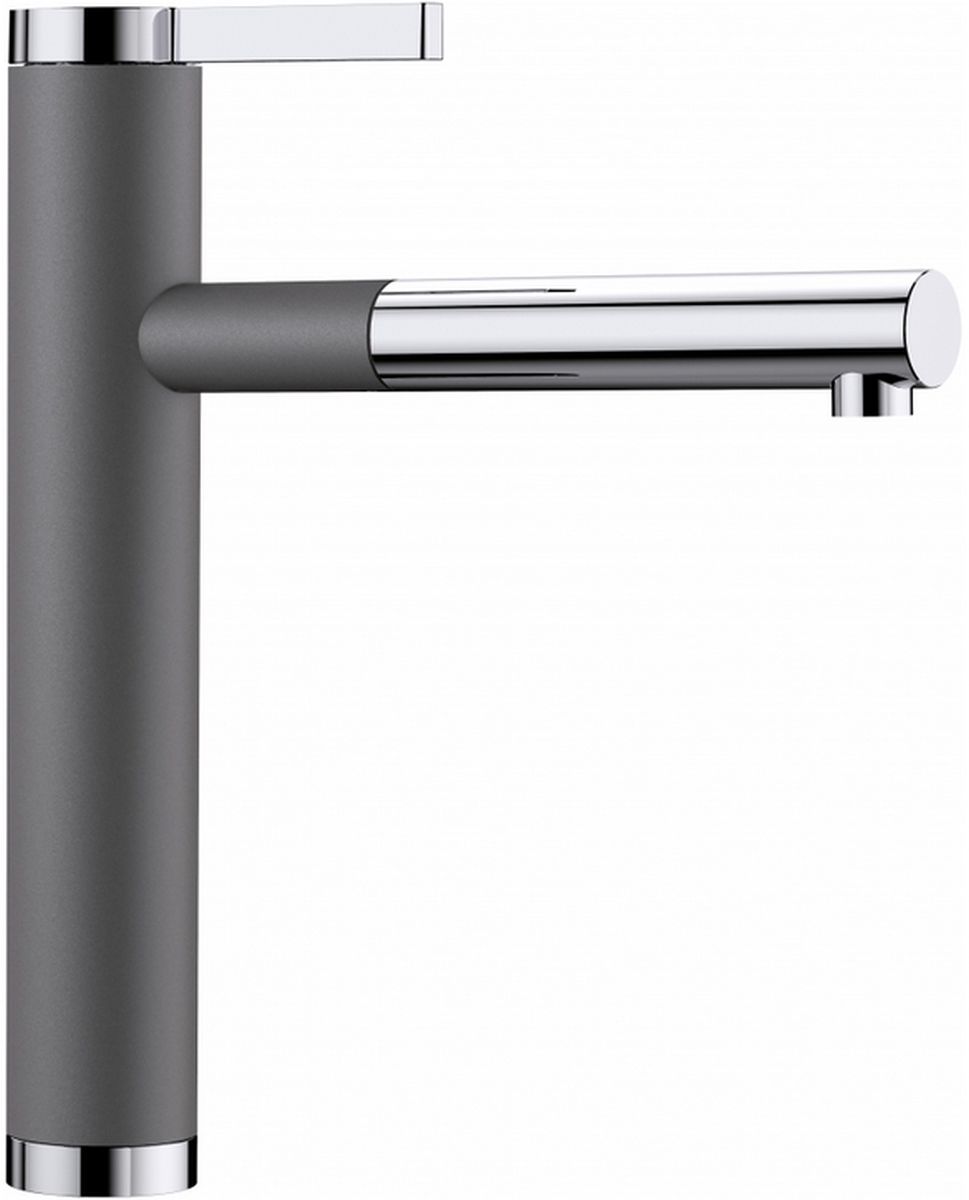 Blanco Linee-S bateria kuchenna stojąca Silgranit szarość skały/chrom 518804