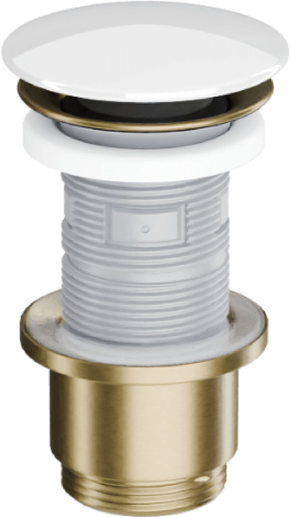 Excellent Design korek do umywalki złoty szczotkowany/biały połysk ARIN.1485.K.01.WHGB