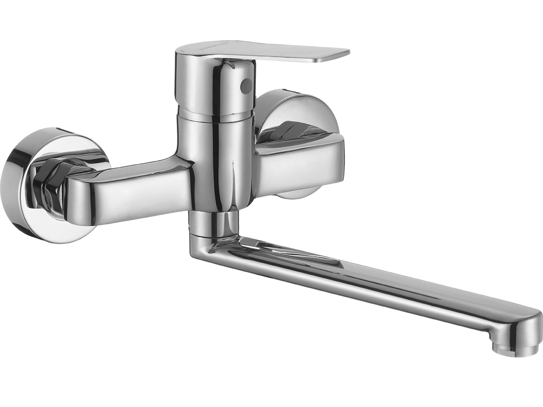 Kuchinox Borgo bateria kuchenna ścienna chrom BKB080D