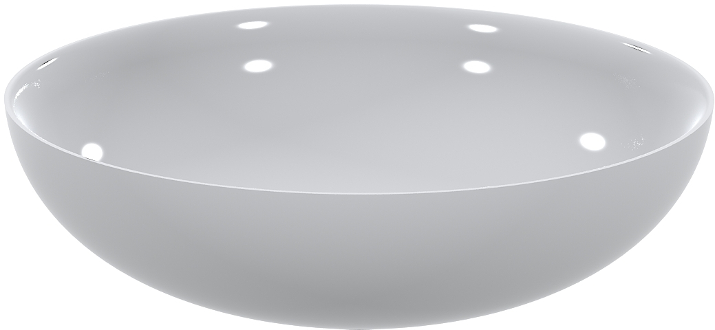 Miraggio Tobi umywalka 40x40 cm okrągła nablatowa biała 0002699