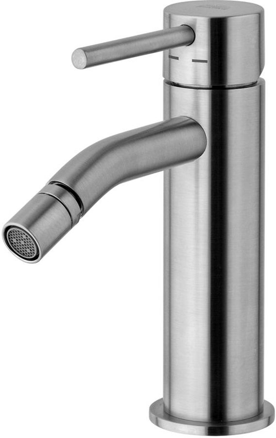 Paffoni Light bateria bidetowa stojąca stal nierdzewna LIG131ST