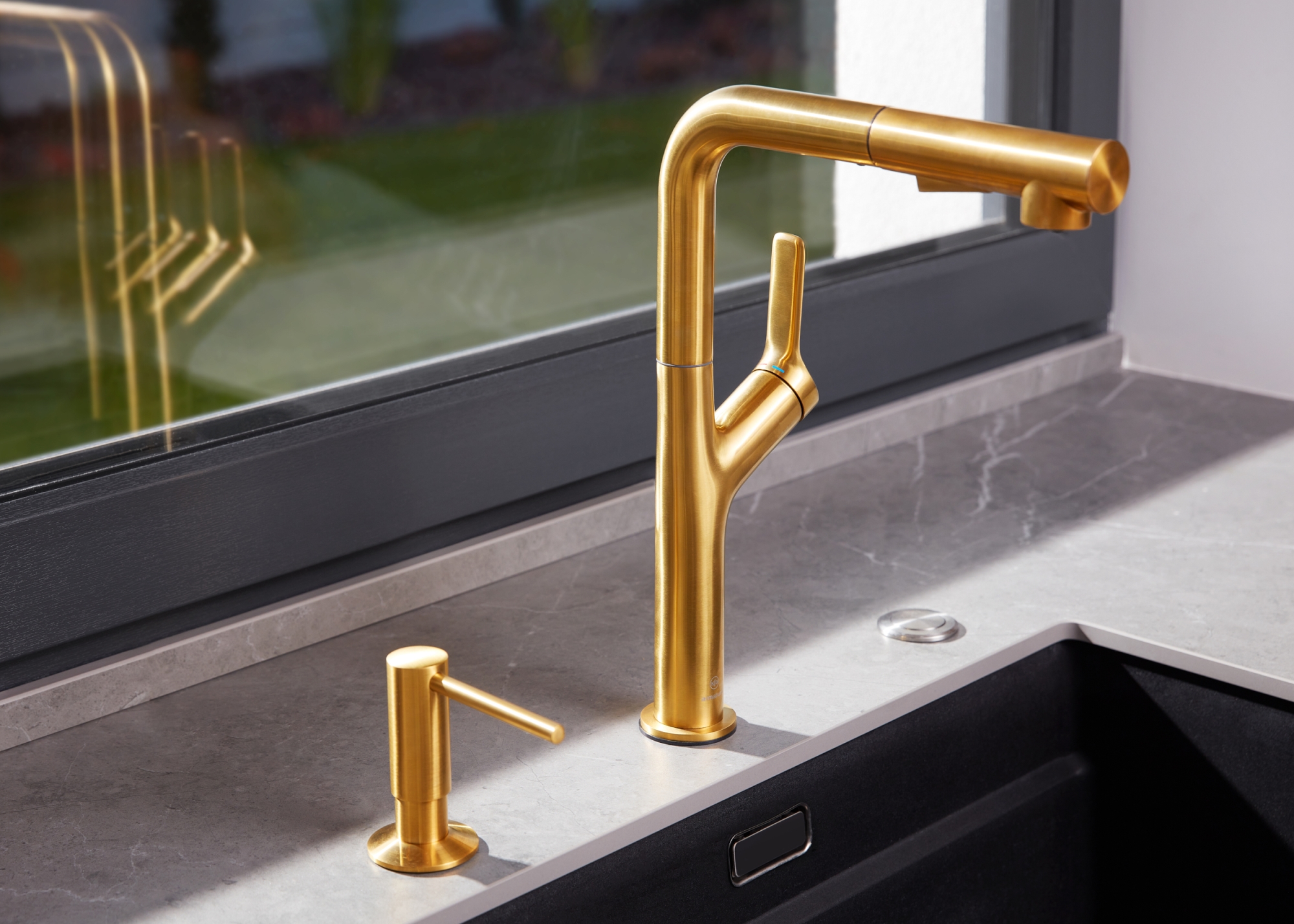 KFA Armatura Duero dozownik do płynów złoty 990-100-31 - Wysyłka w 24h