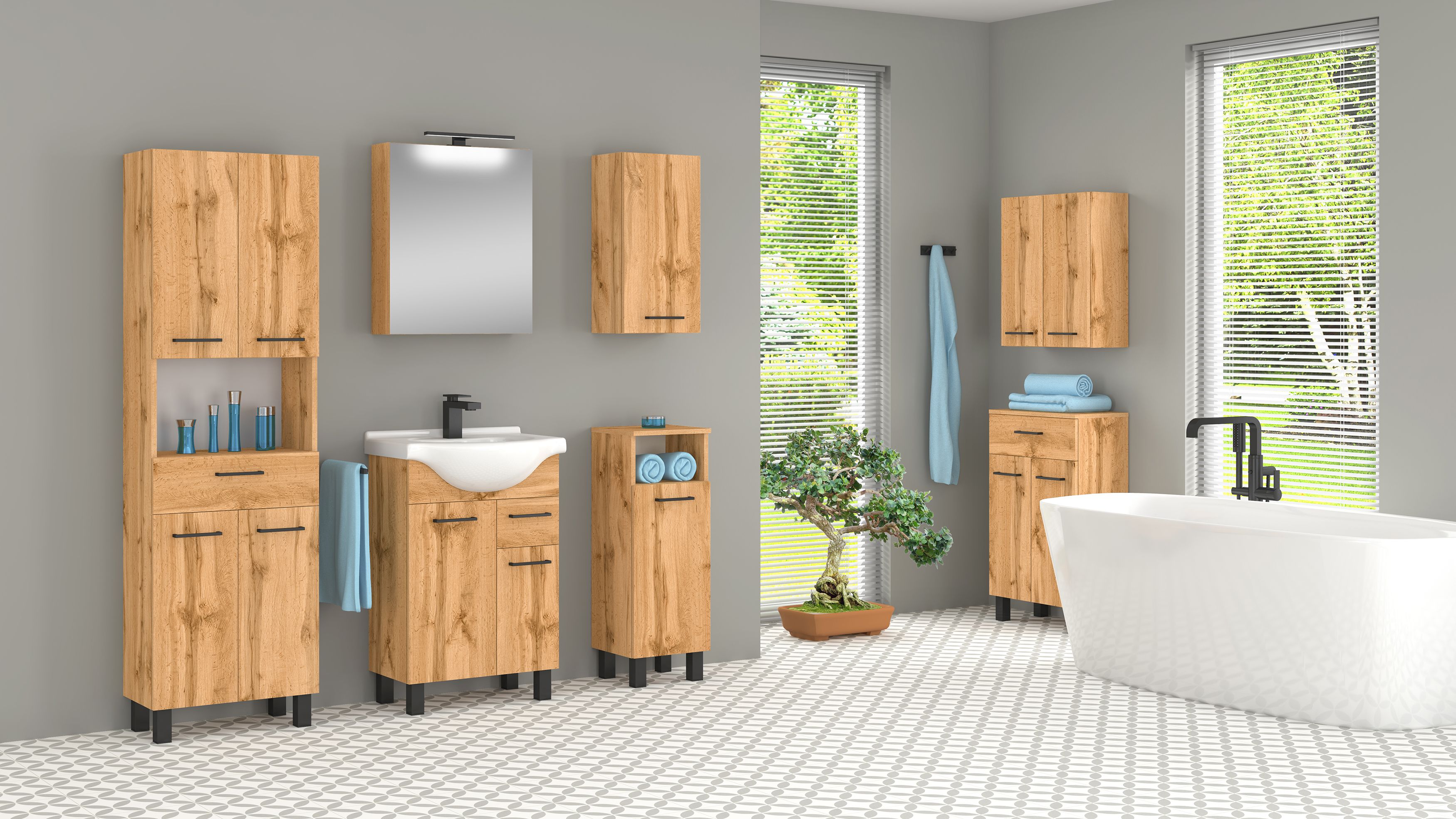 Astor Lupo Wotan szafka 50x22x60 cm dąb AM-LUW-650-0N