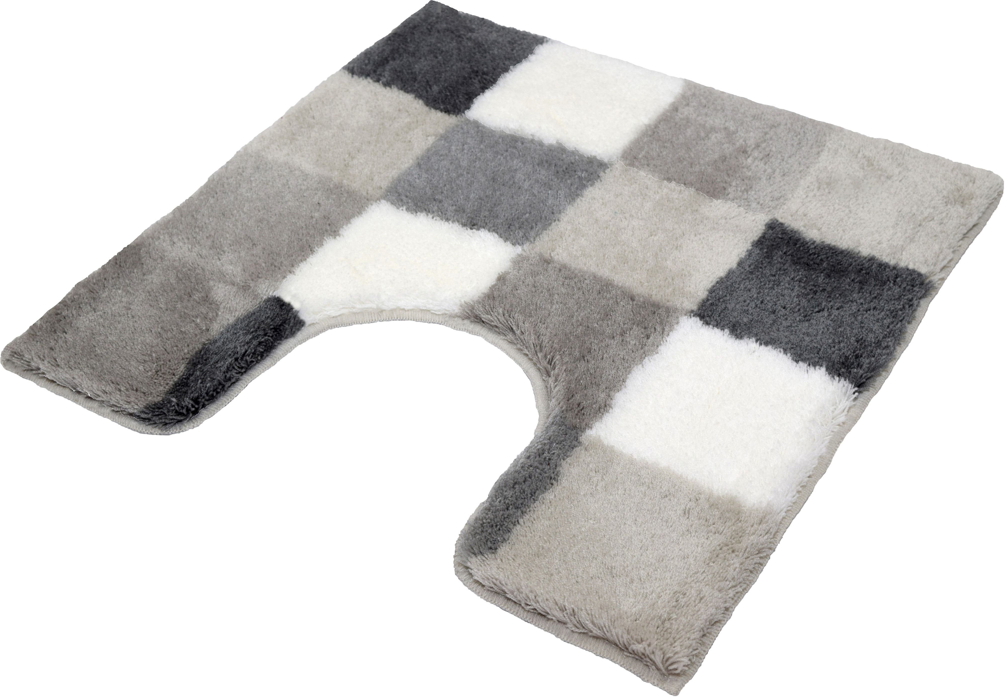 Kleine Wolke Caro dywanik łazienkowy 55x55 cm poliakryl szary 5426179129