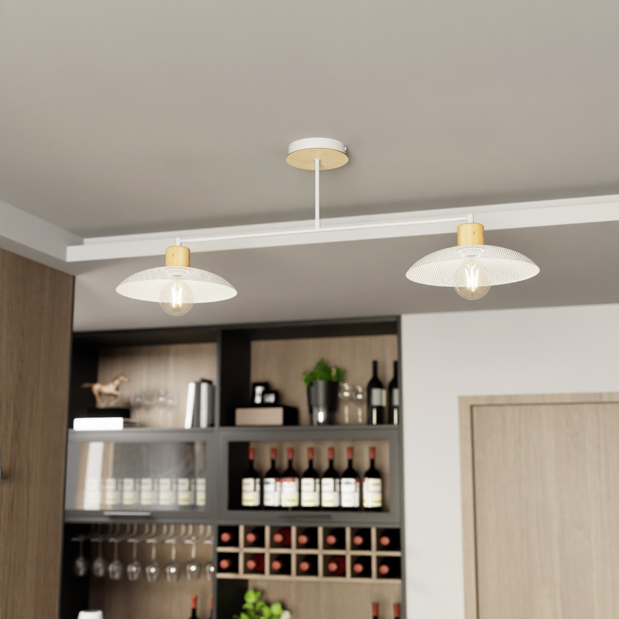 Emibig Kobe lampa podsufitowa 2x15W biały 1319/2 - Wysyłka w 24h