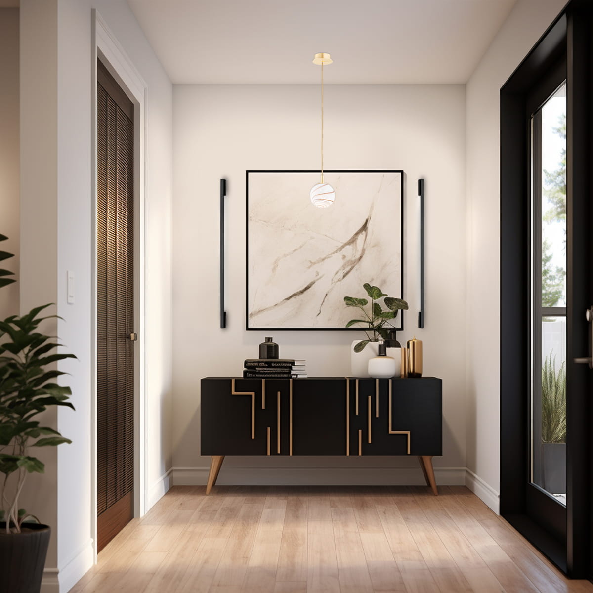 Argon Almiros lampa wisząca 1x7W biały/złoty 8450