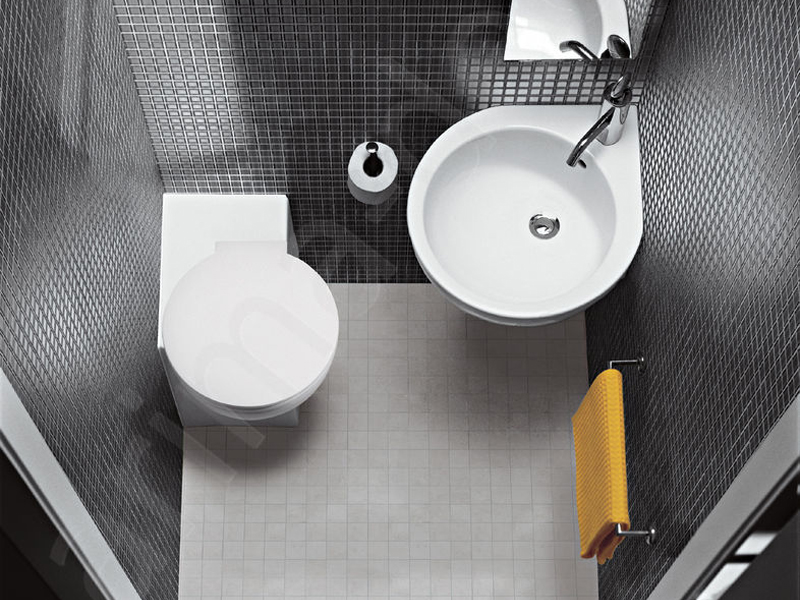 Hatria You & Me umywalka 46 cm ścienna narożna lewa biała Y0H601