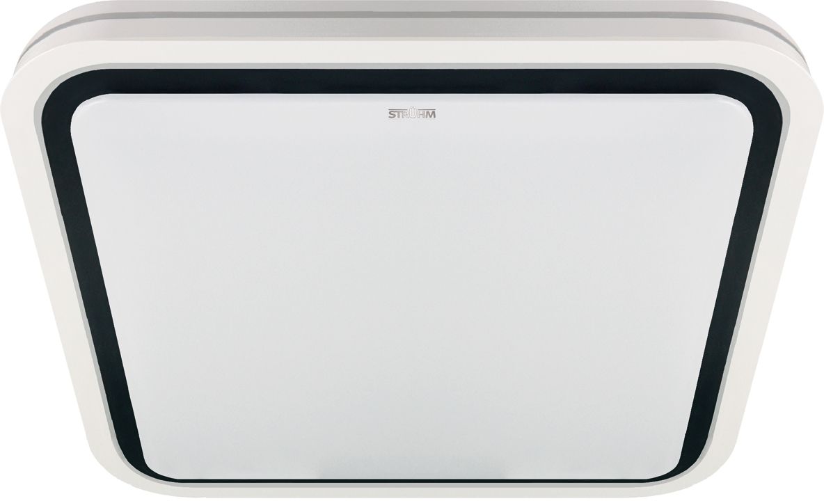 Strühm Laguna plafon 1x48 W biały-czarny 04170