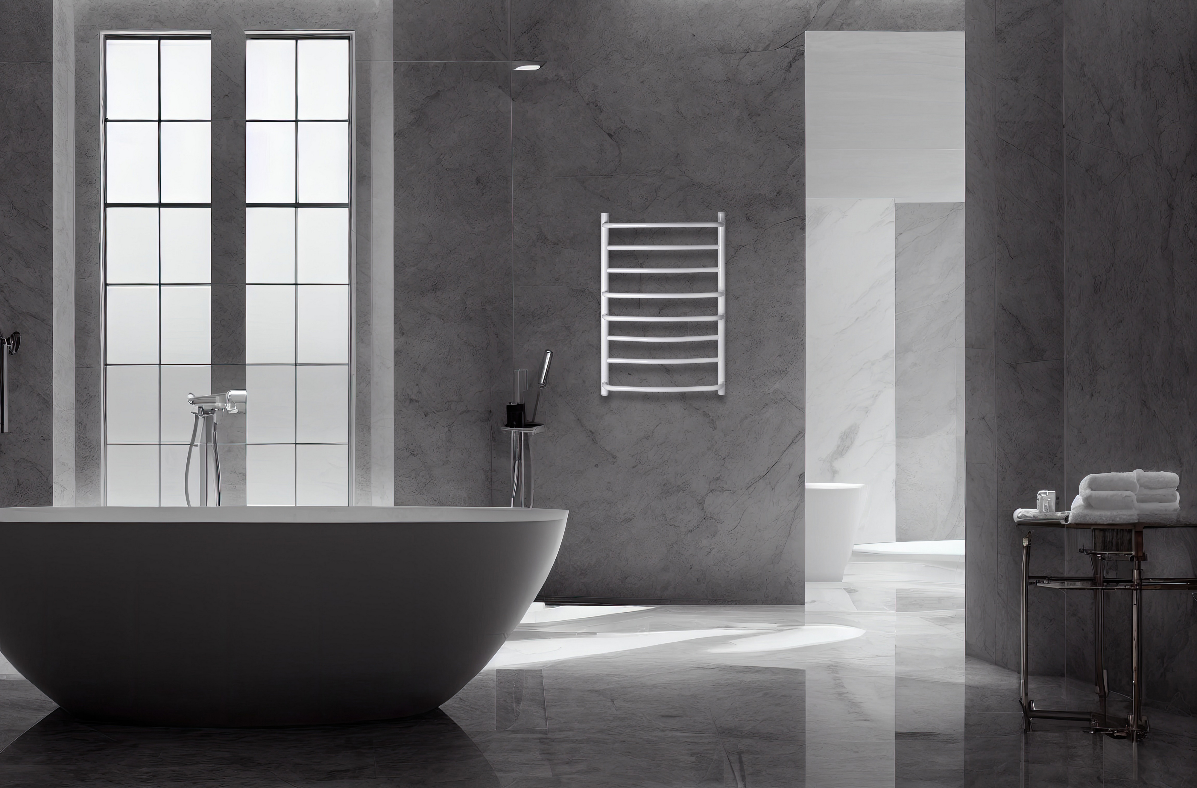 Thermoval TVB grzejnik elektryczny 80x48 cm biały