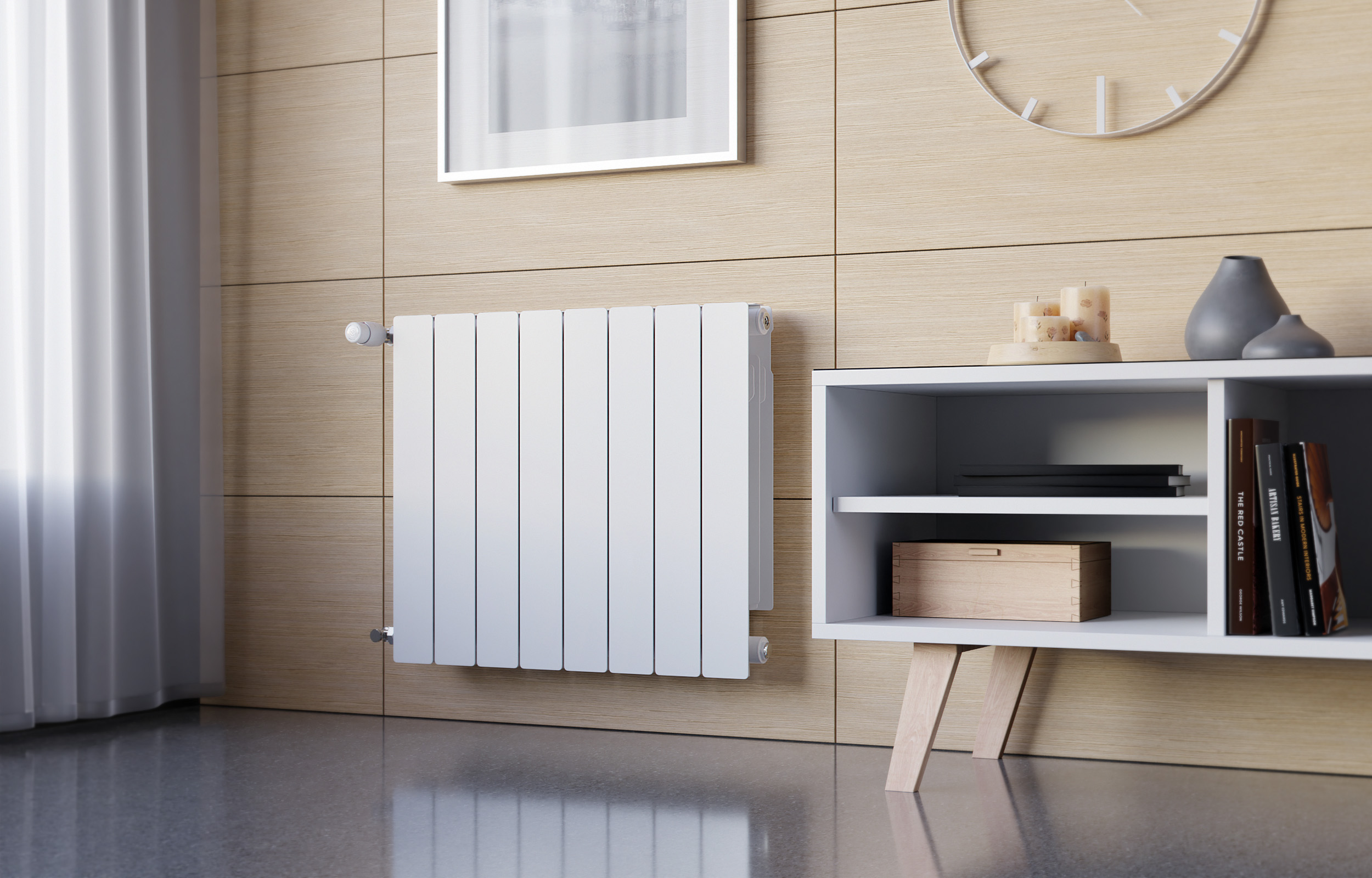 KFA Armatura ADR grzejnik pokojowy 57x96,6 cm podłączenie boczne biały 763-120-44 - Wysyłka w 24h