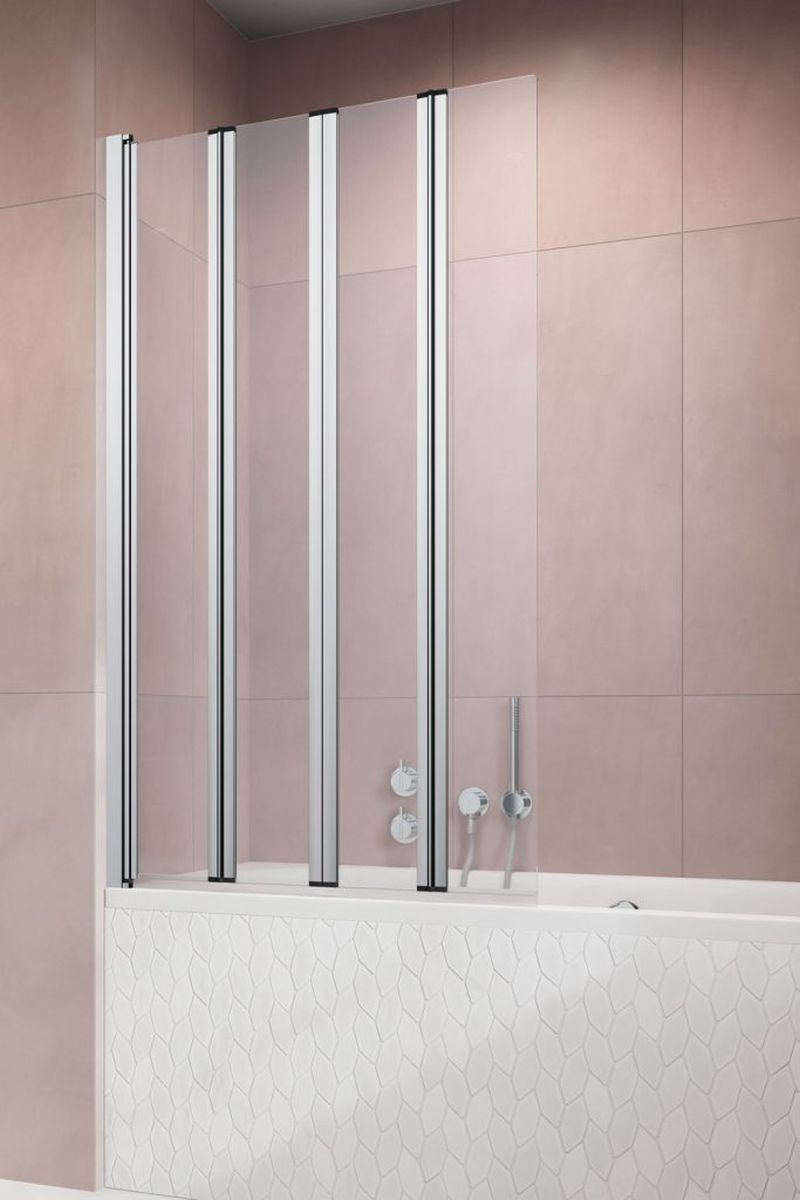 Radaway Eos PNW5 parawan nawannowy 107 cm chrom/szkło przeroczyste 1205501-101