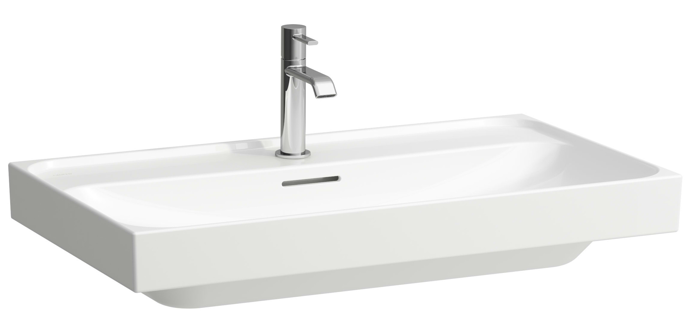 Laufen Meda umywalka 80x46 cm prostokątna ścienna-meblowa biała H8101170001041